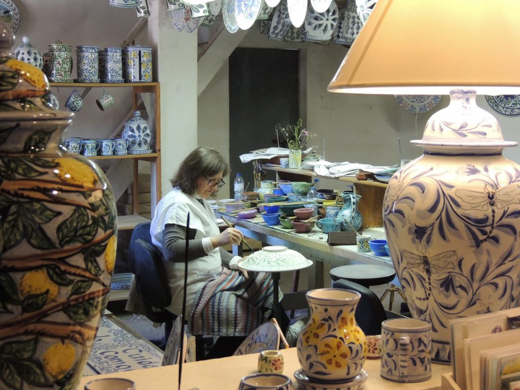 hand painted ceramic