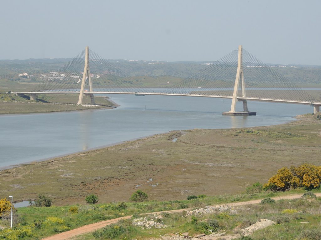 The bridge connecting Spain with Portugal