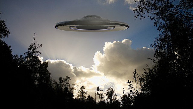 UFO in the sky