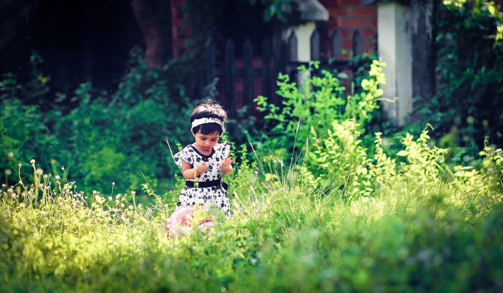 your child can play outside
