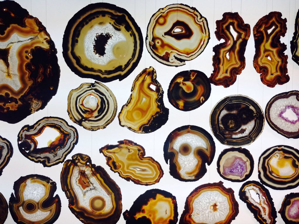 a collection of agate
