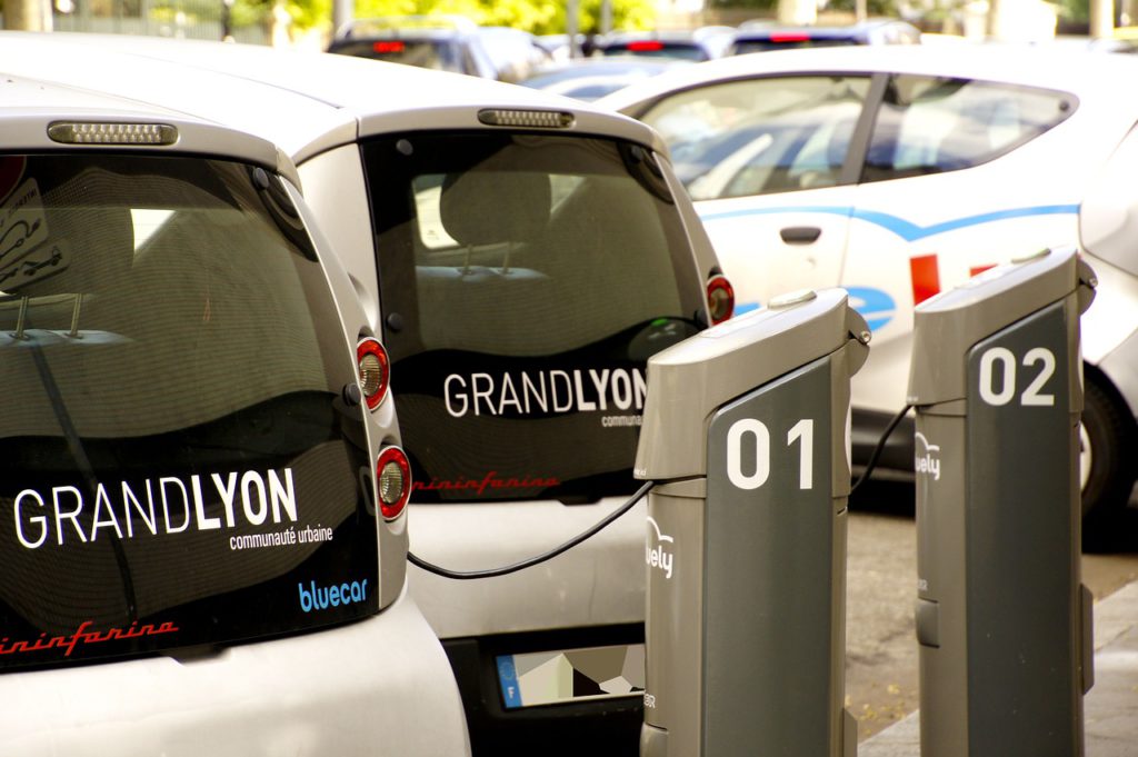 electric cars in Lyon in France