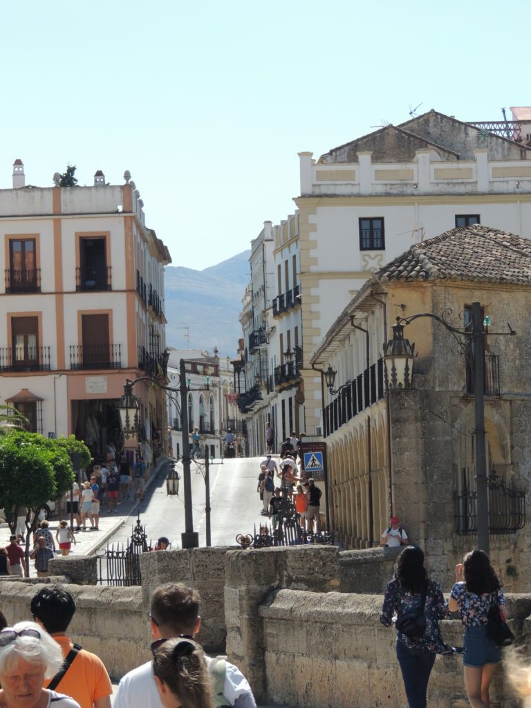 View from the bridge direction town