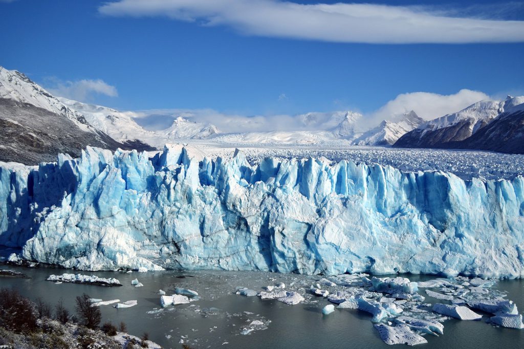 melting of the ice in Patagonia