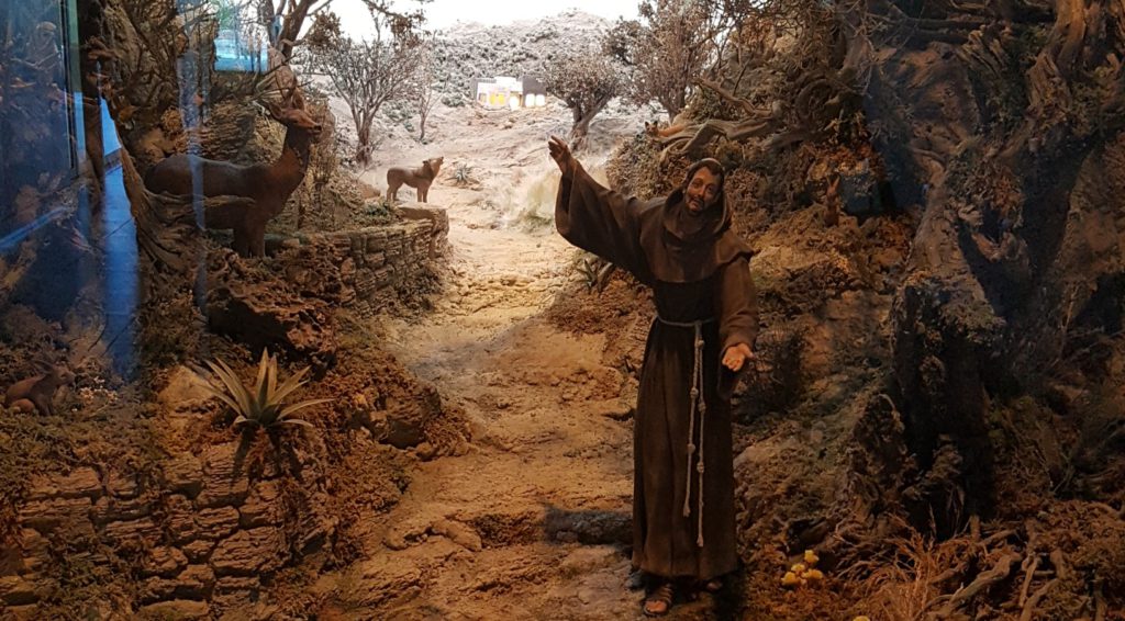 St Francis welcoming the visitors