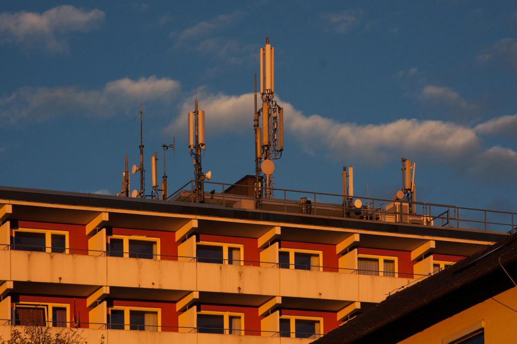 microwave towers on appartments