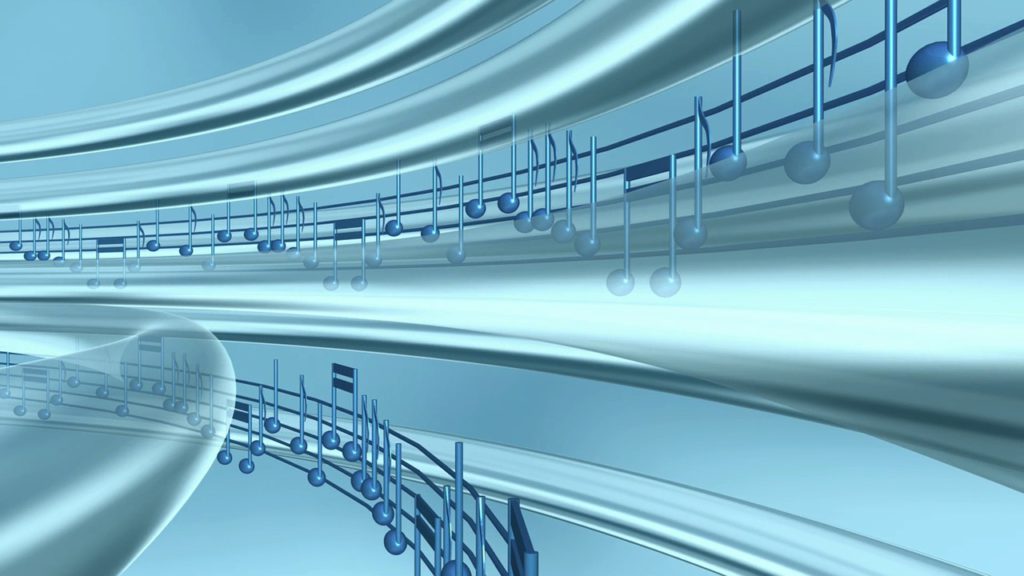 blue music notes