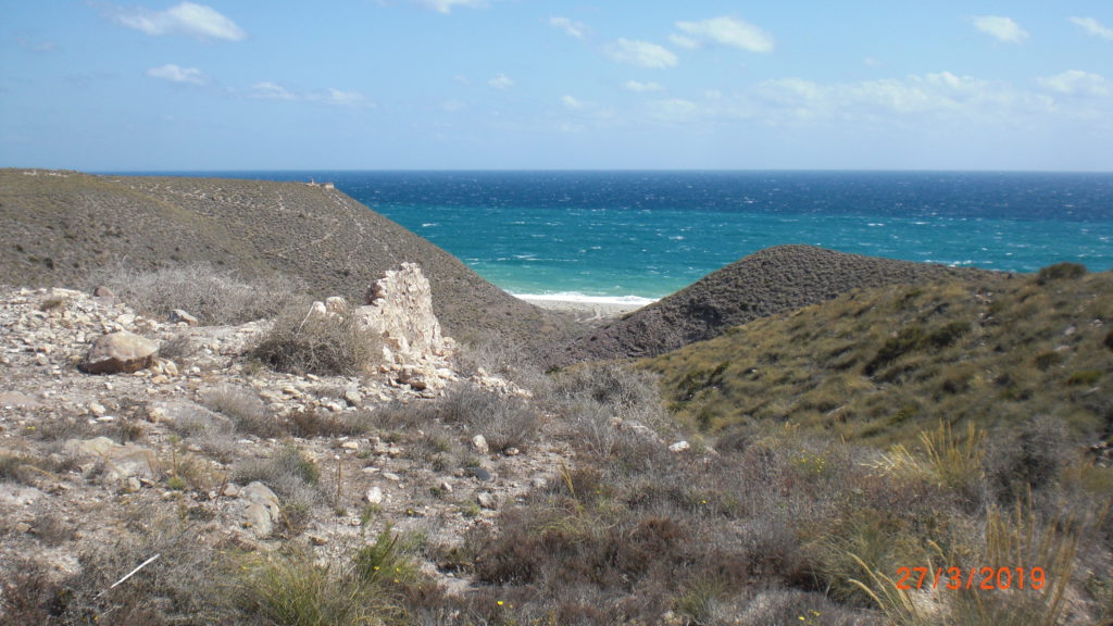 looking down at playa de los muertos