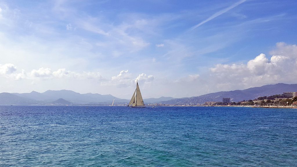 lovely sea view with sailing boat