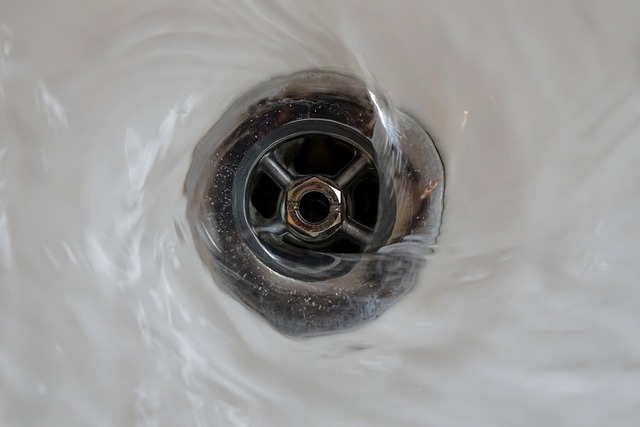 Water down the drain