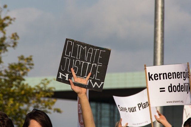 Street protest on global warming